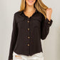 Stacy Black Button Down