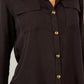 Stacy Black Button Down