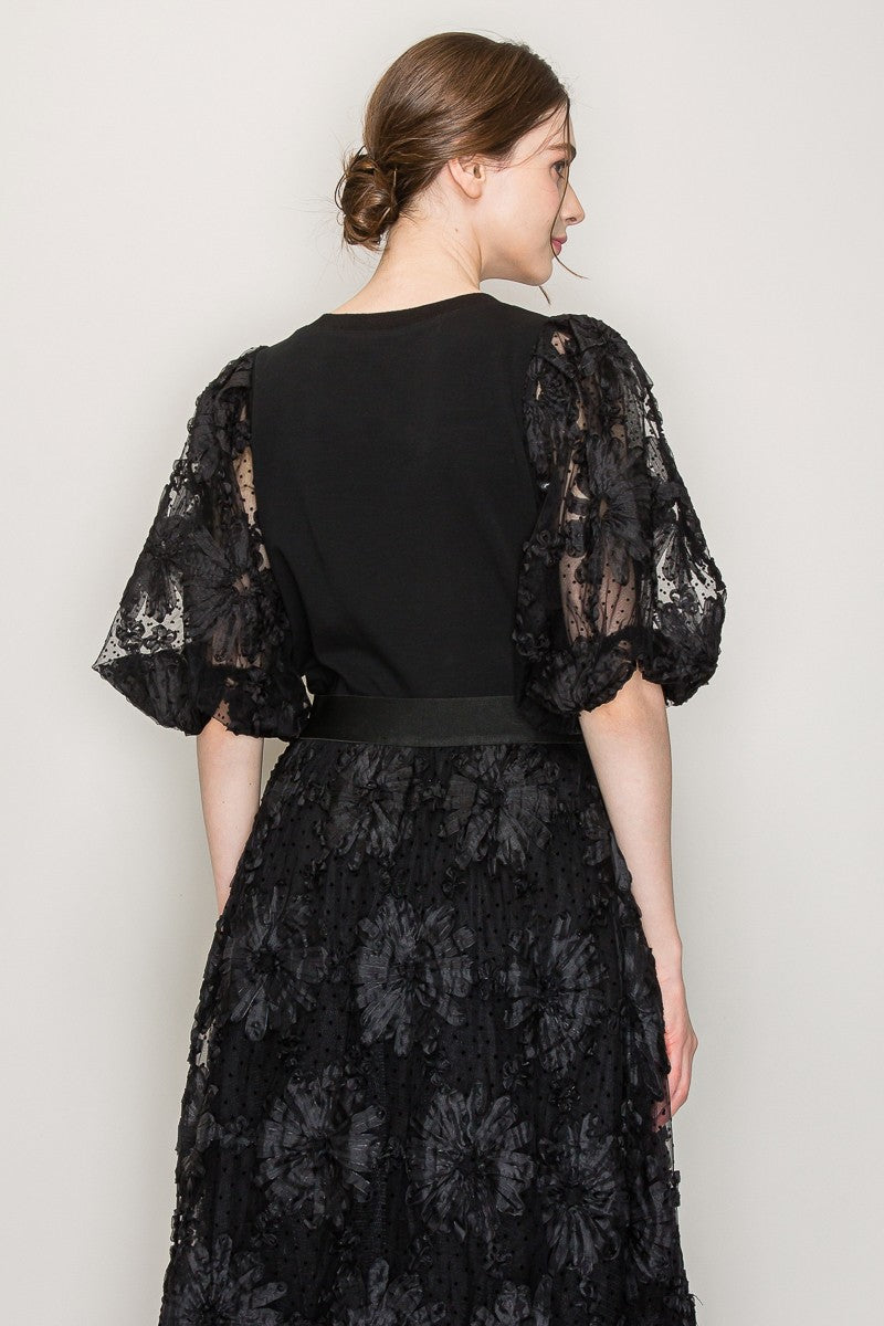 Donna Floral Puff Sleeve Top