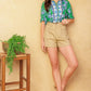 Astrid Printed Button Down Blouse