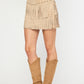 Sally Suede Tassel Skirt