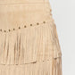 Sally Suede Tassel Skirt