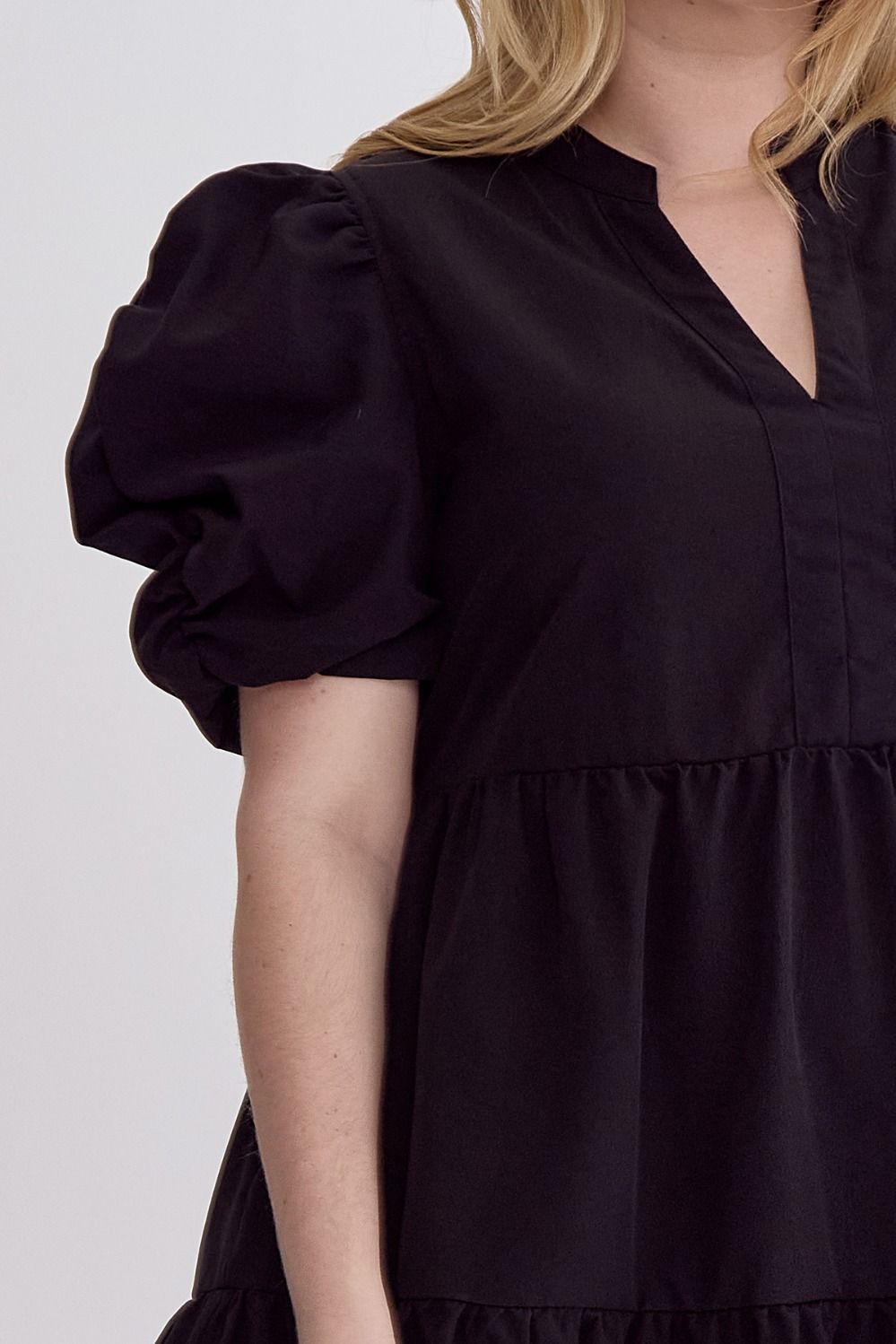 Carly Puff Sleeve Dress Curvy