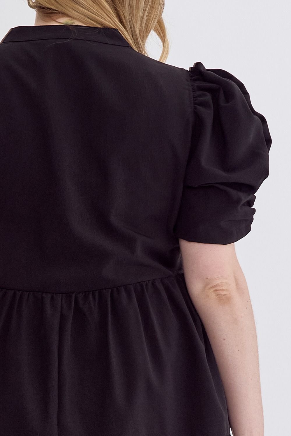 Carly Puff Sleeve Dress Curvy