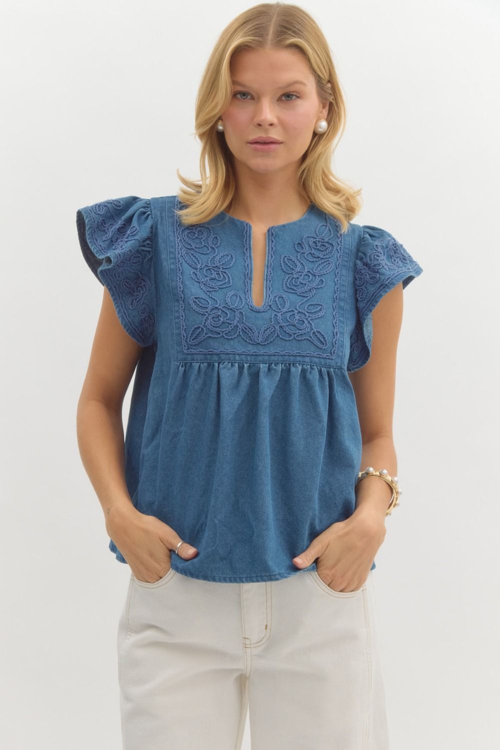 Dolly Denim Blouse