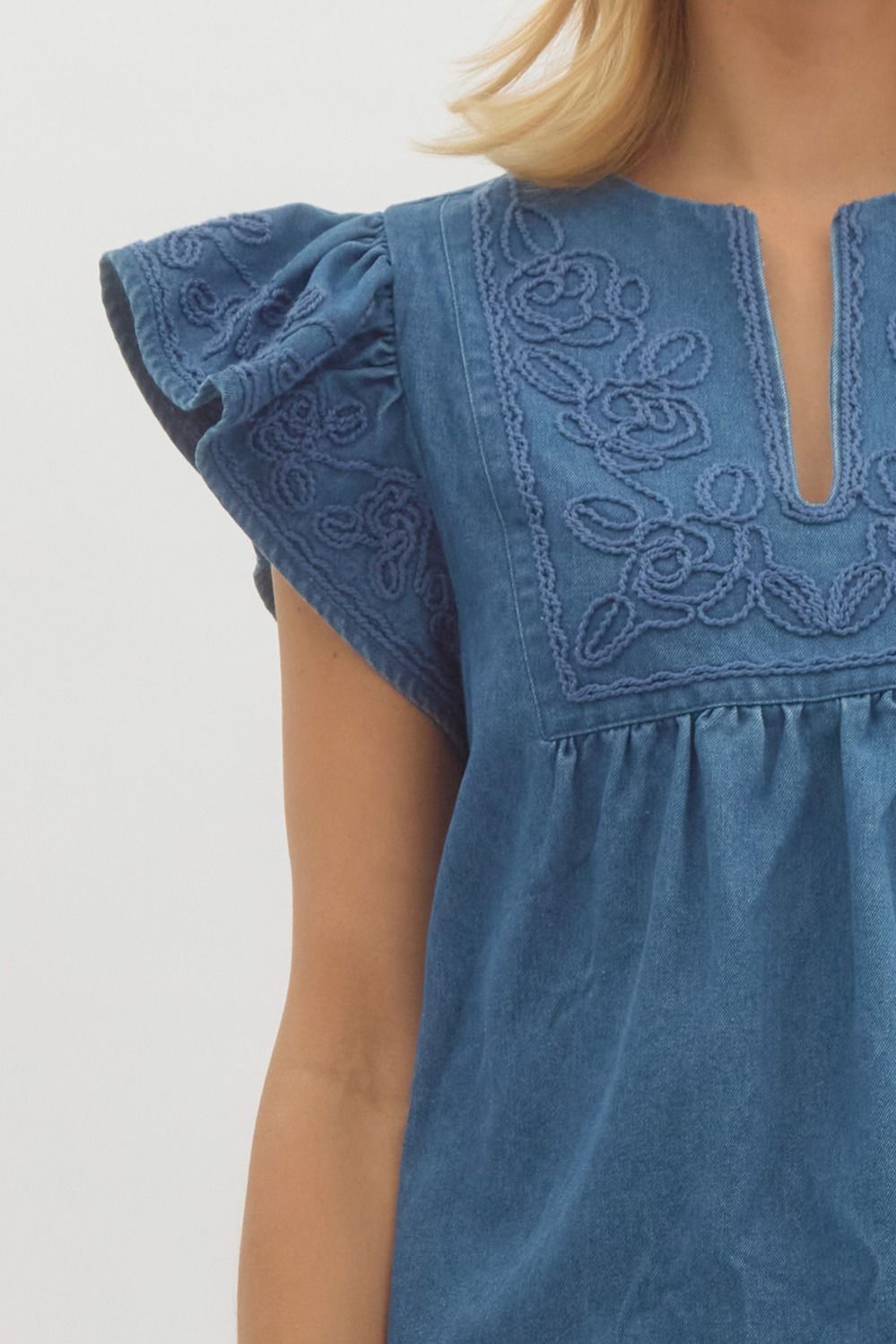 Dolly Denim Blouse