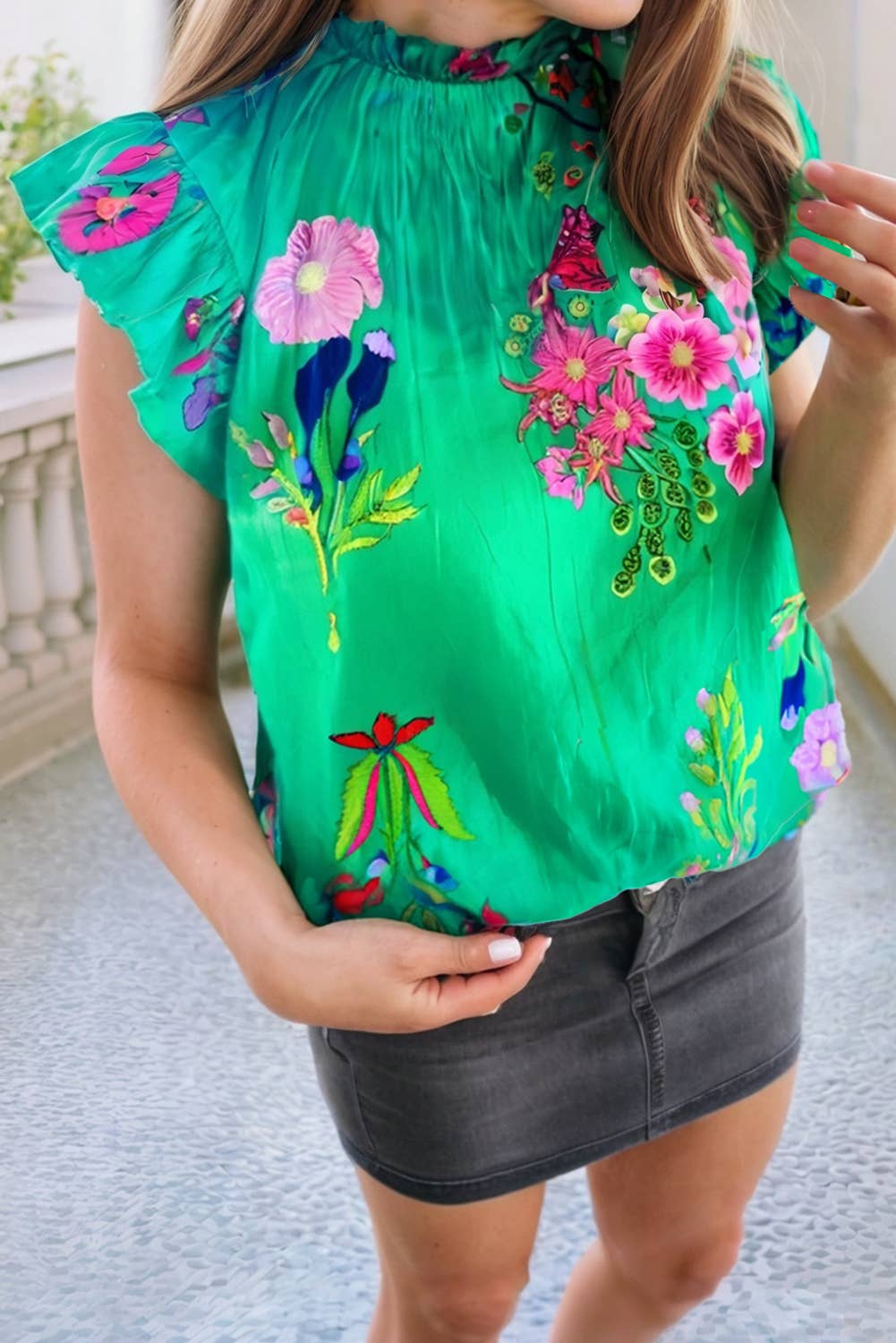 Cleo Floral Print Blouse