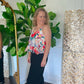 Willow floral peplum top