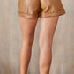 Faux the Record Leather Shorts