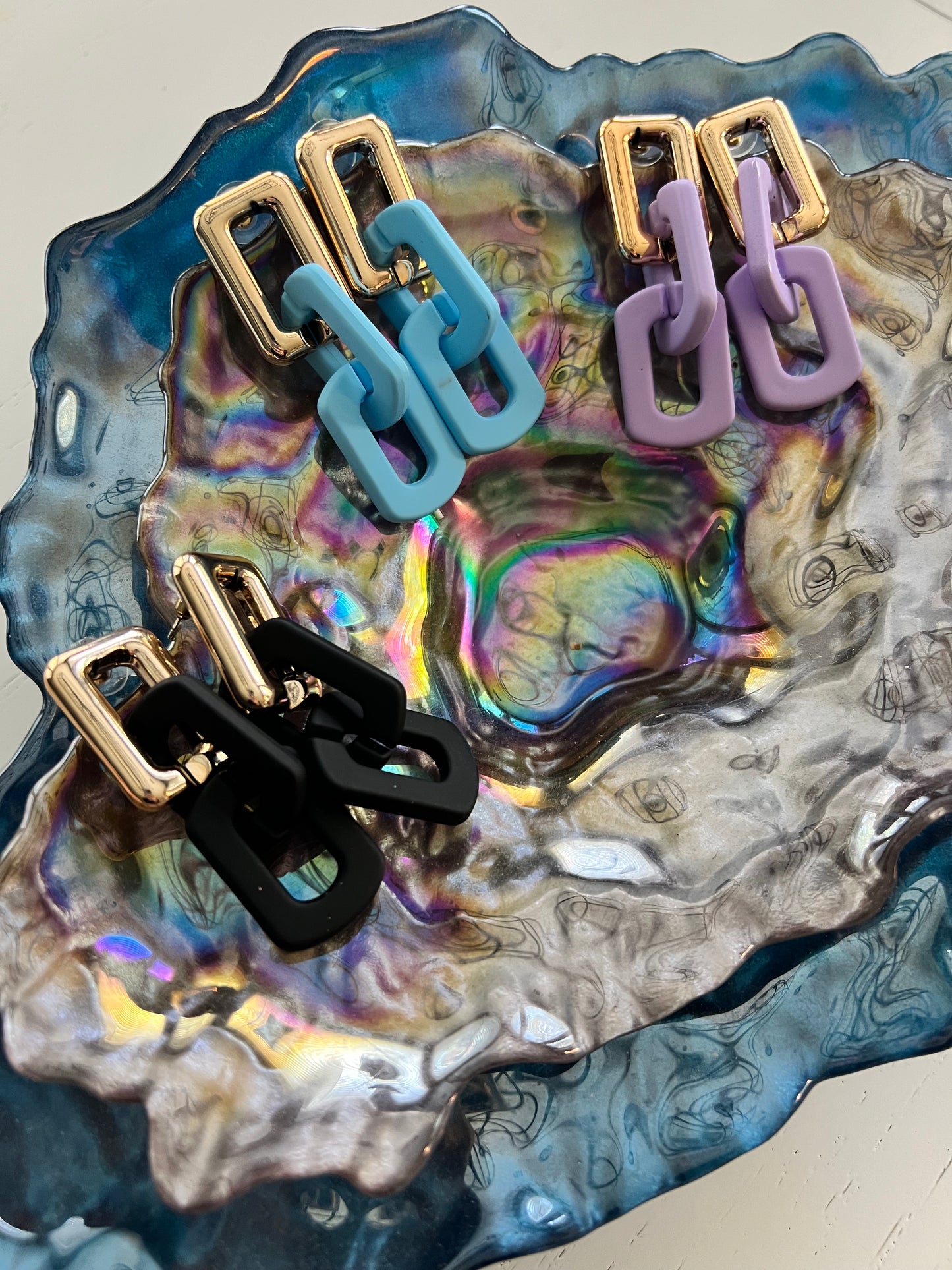 Colorful Chain Earrings