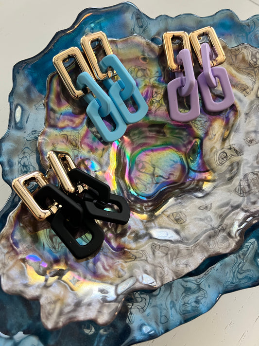 Colorful Chain Earrings