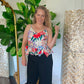 Willow floral peplum top