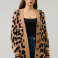 Penny Cheetah Oversized Long Cardigan