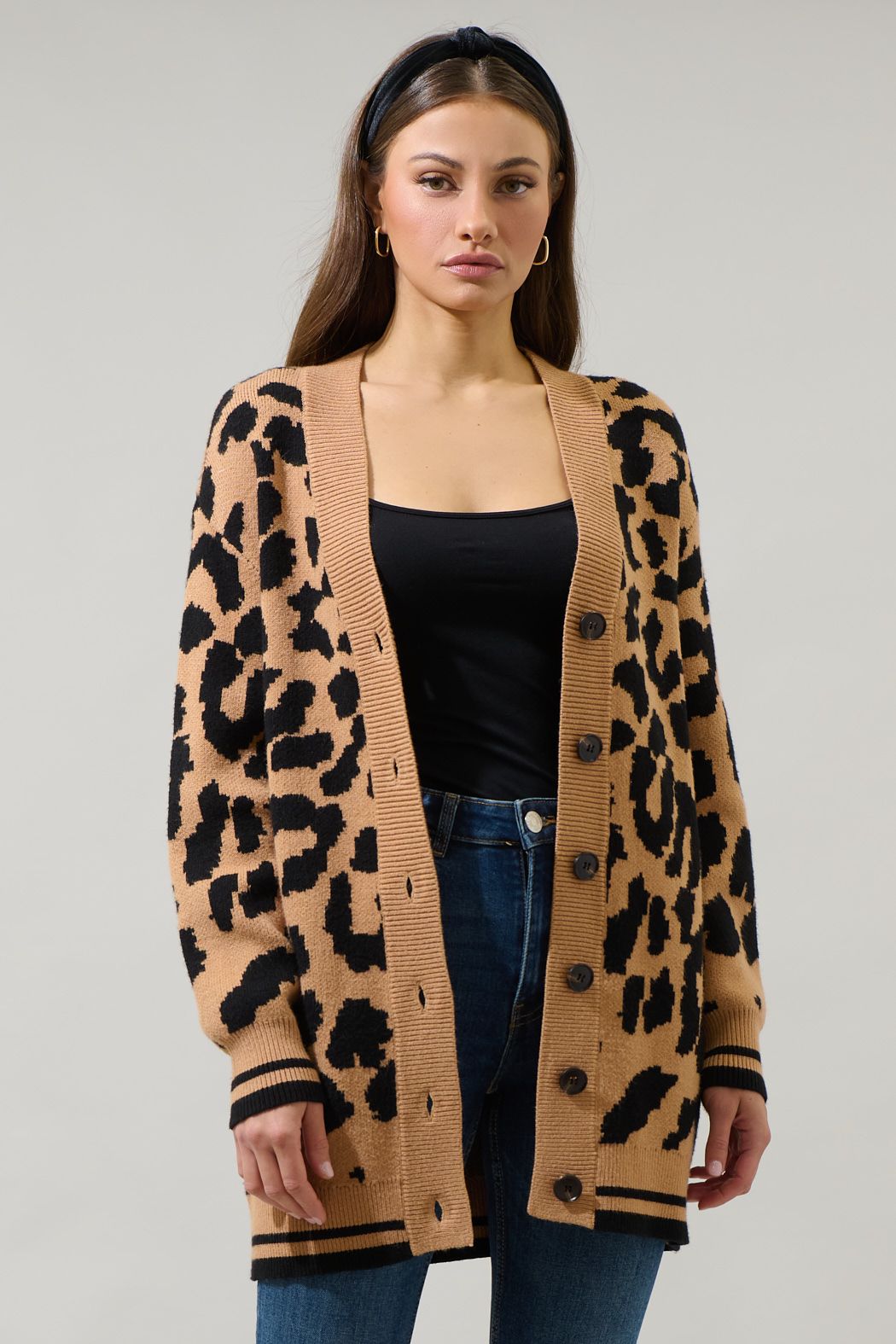 Penny Cheetah Oversized Long Cardigan