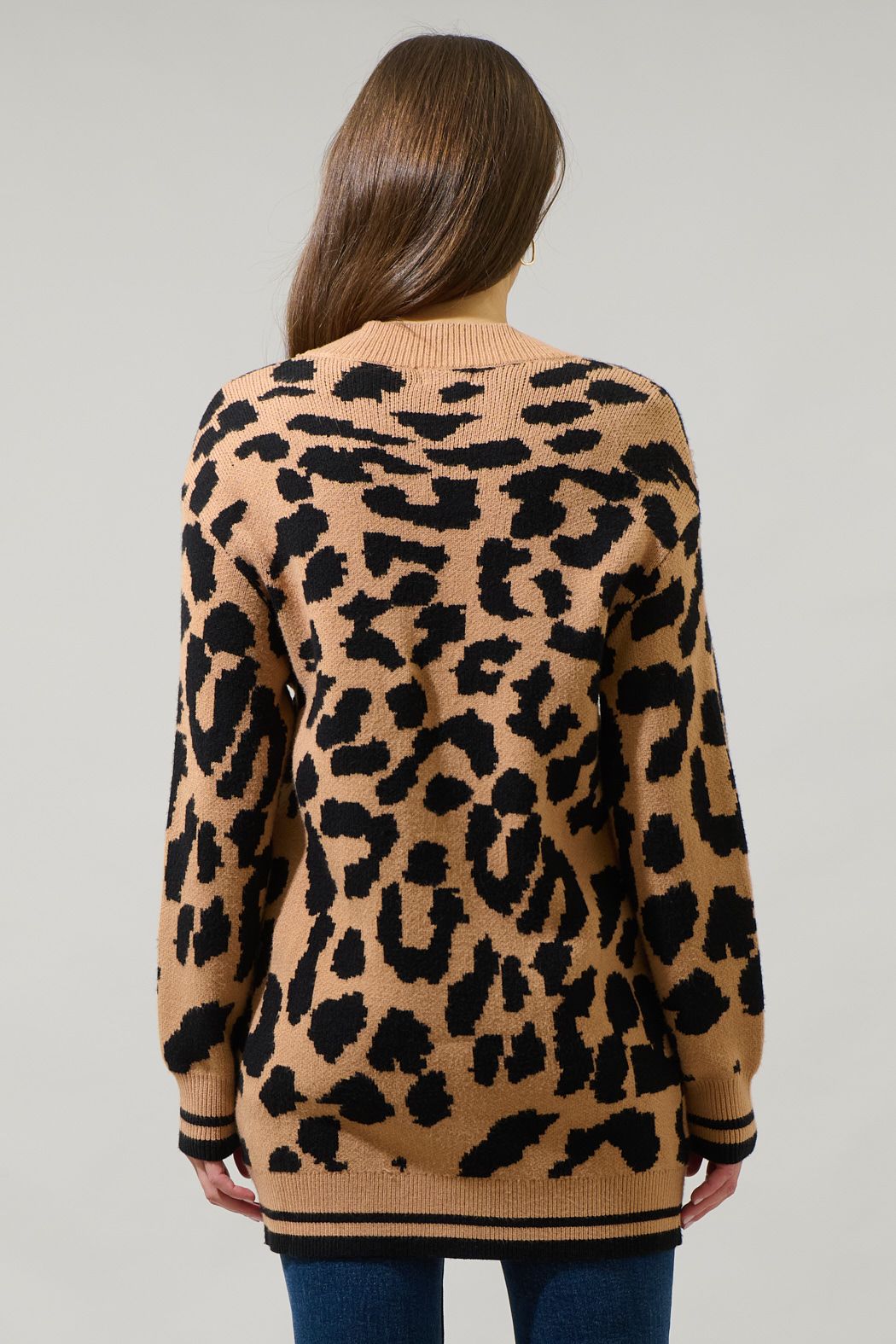Penny Cheetah Oversized Long Cardigan
