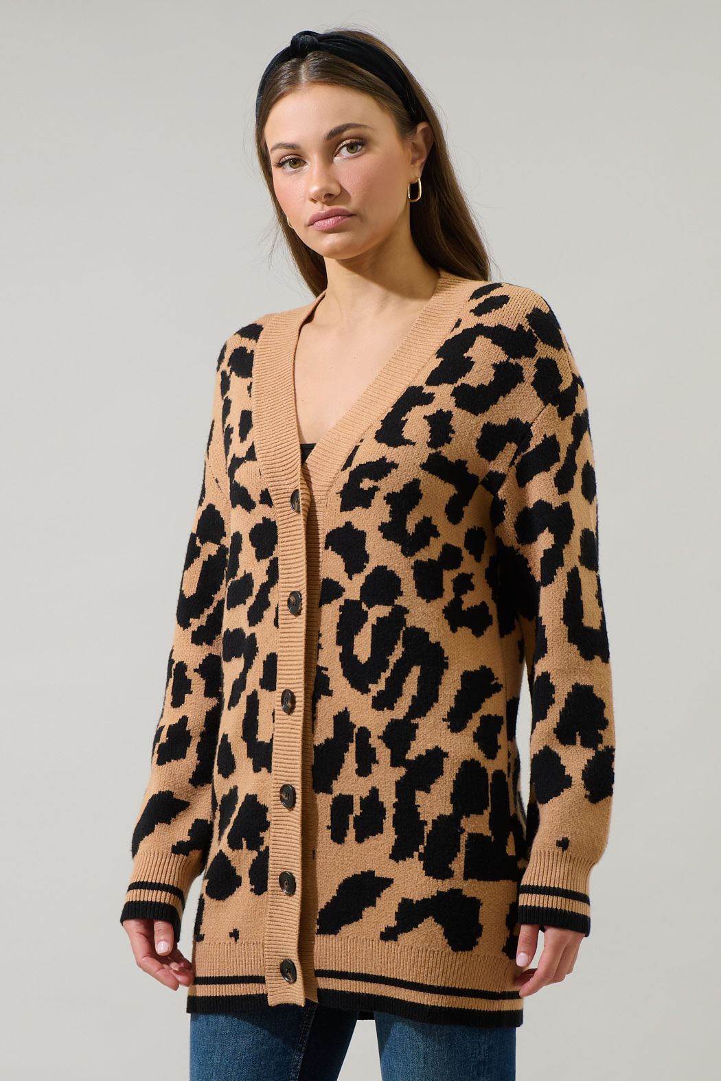 Penny Cheetah Oversized Long Cardigan