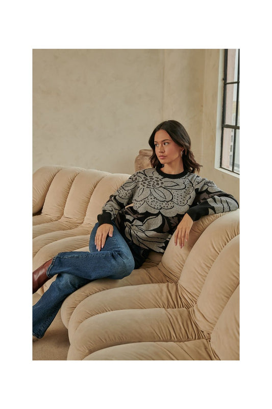 Zoe Floral Sweater