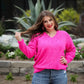 Clearance Cut Out Heart Sweater- Large