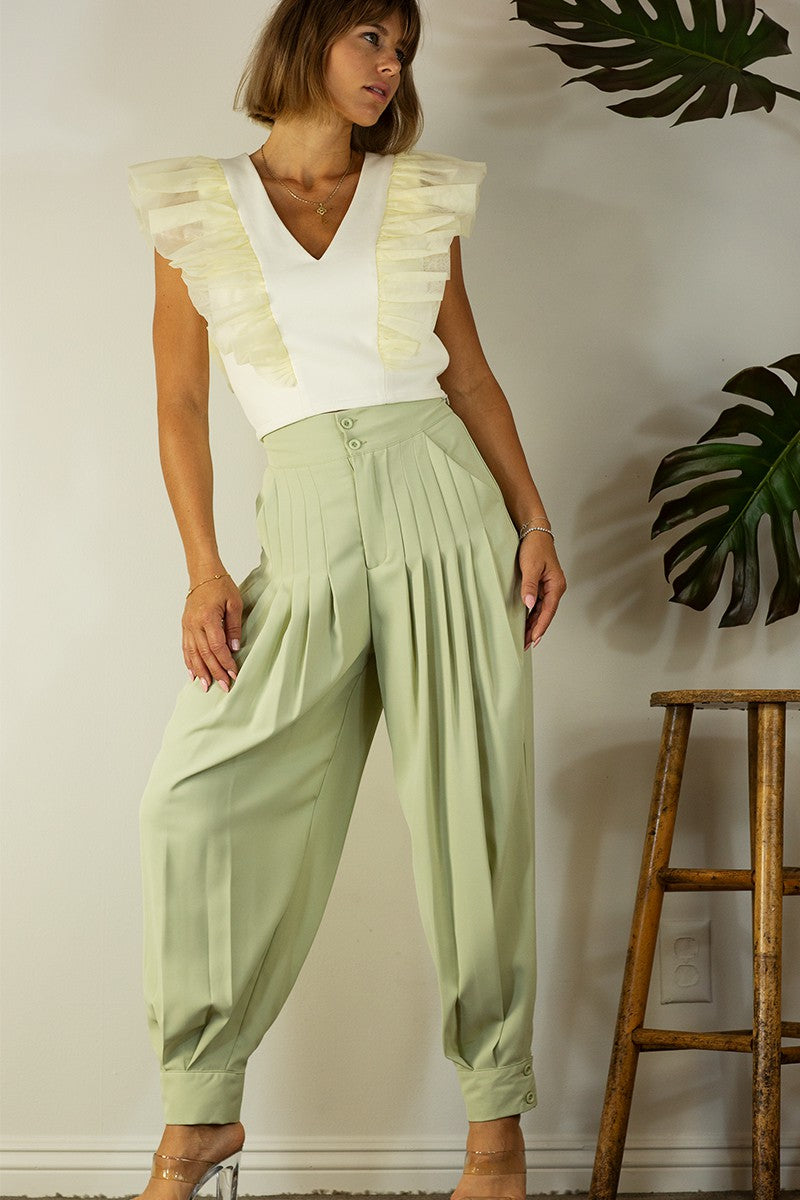 Paola Pleated Pants