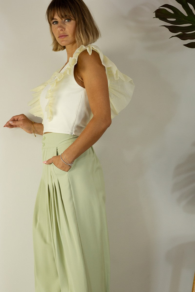 Paola Pleated Pants