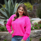 Clearance Cut Out Heart Sweater- Large